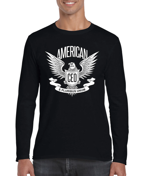 American CEO Patriotic Eagle Men's Long Sleeve Shirt DC-THE CEO