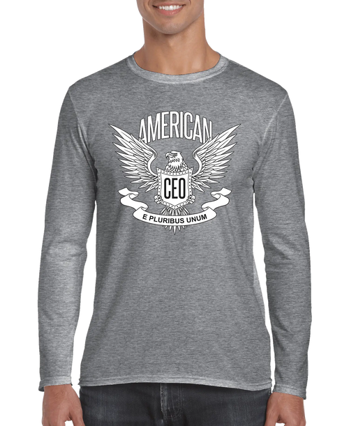 American CEO Patriotic Eagle Men's Long Sleeve Shirt DC-THE CEO