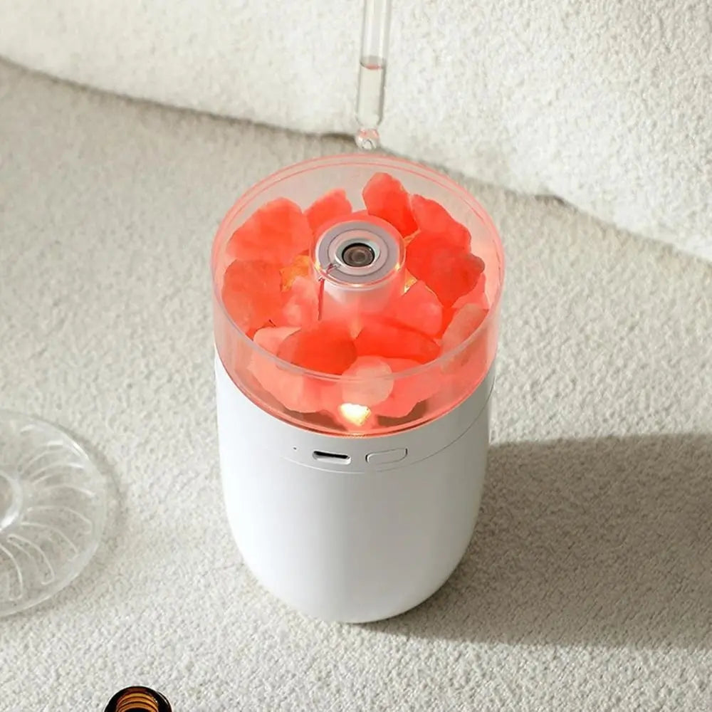 LED light Crystal Salt Stone Humidifier Essential Oil Diffuser DC-THE CEO